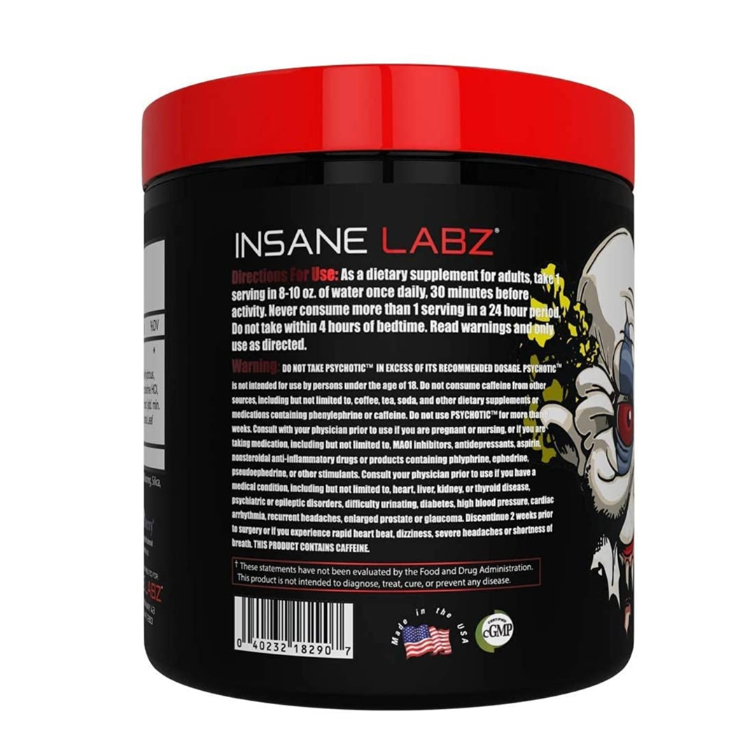 Insane Labz Psychotic Infused Pre Workout Powerhouse Myprotigo